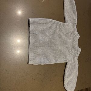 Silver sweater dress
